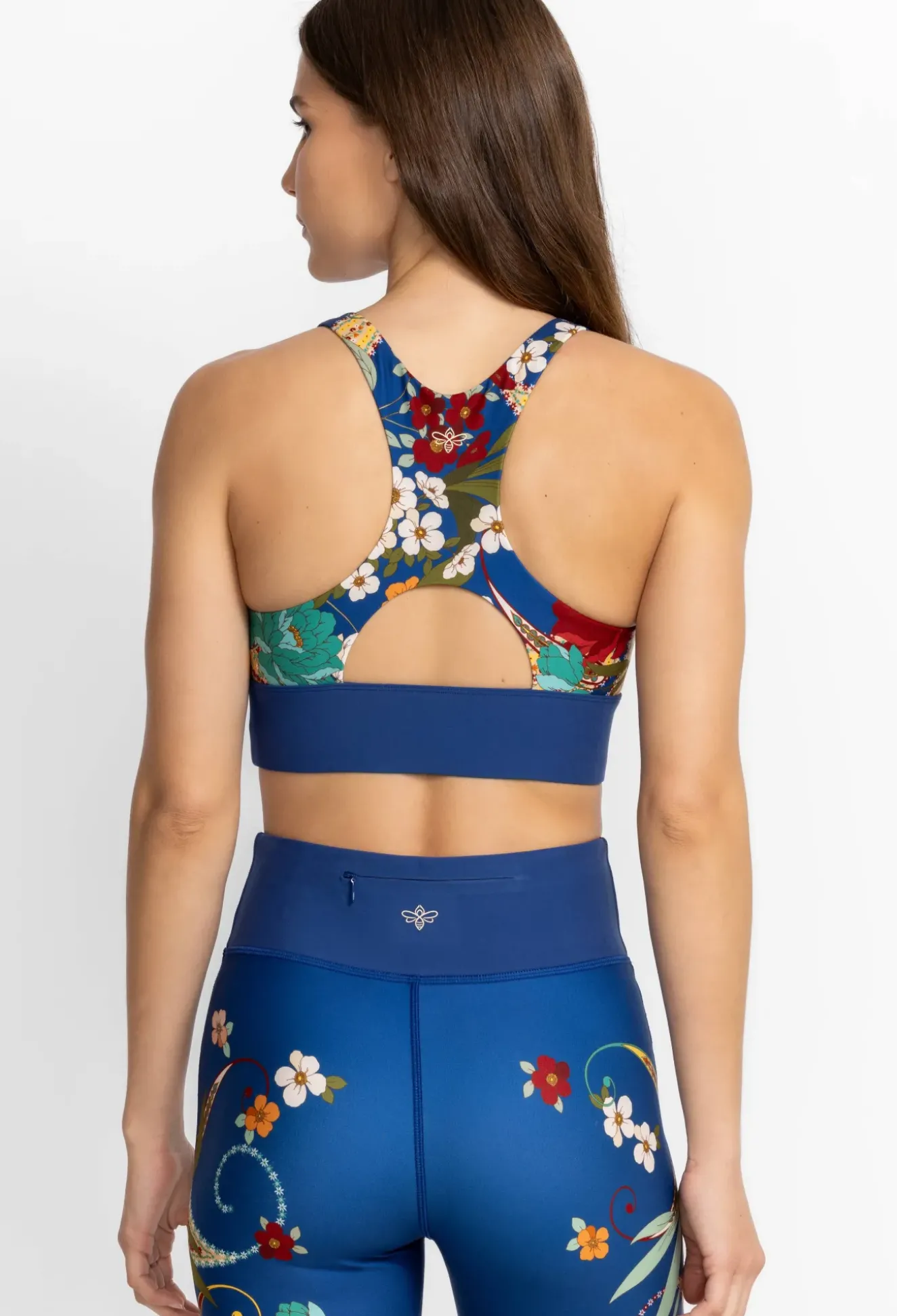 High Neck Cutout Sports Bra
