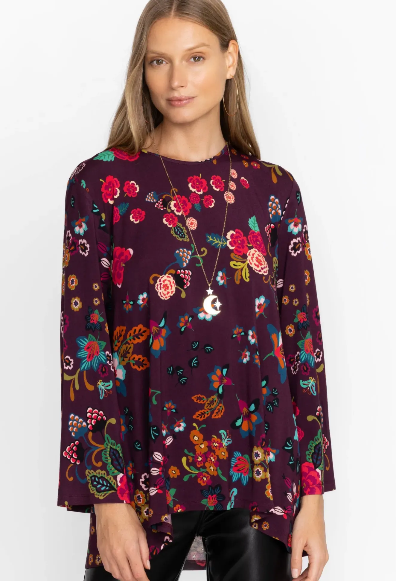 High Neck Swing Tunic