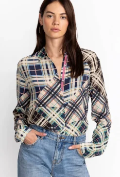 Idora Patchwork Button Down Shirt