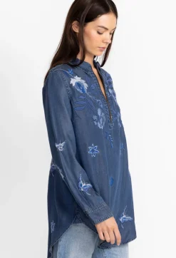 Jazmine Zipup Shirt Tunic