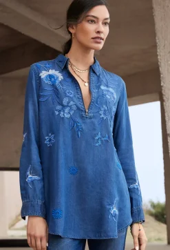 Jazmine Zipup Shirt Tunic