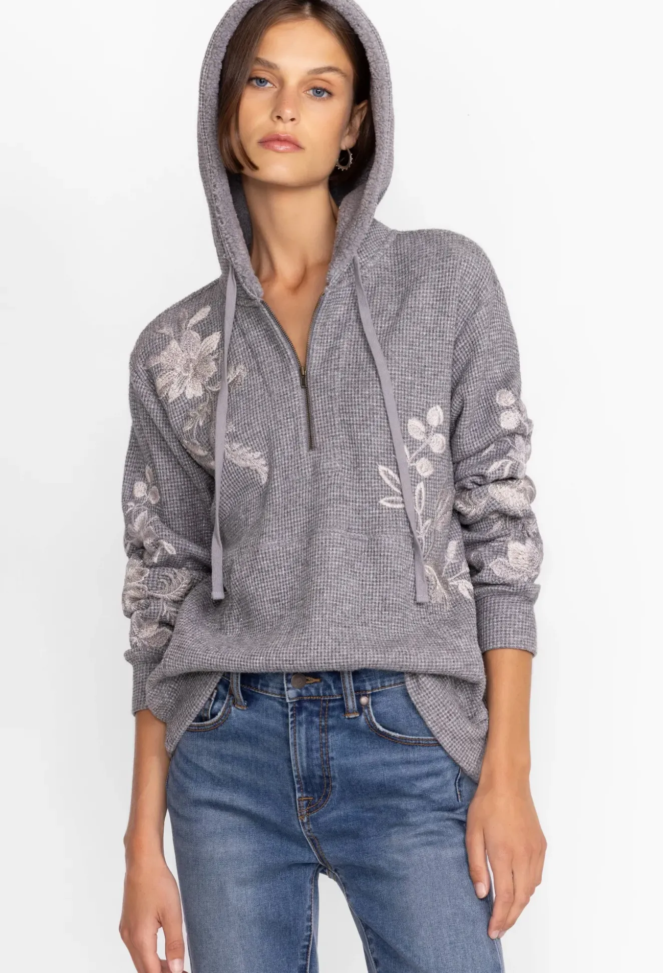Junie Metallic Thermal Hoodie