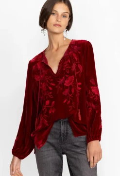 Junie Velvet Relaxed Blouse