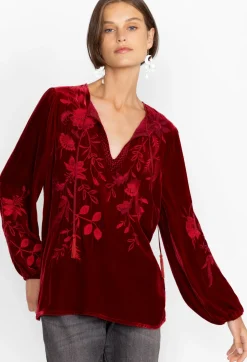 Junie Velvet Relaxed Blouse