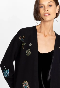 Ladie Rhinestone Cardigan