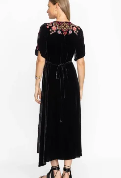 Lilith Velvet Wrap Dress