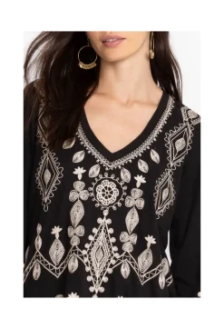Liona V-Neck Kimono Sleeve Tee