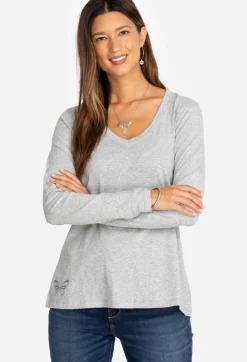 Long Sleeve V-Neck Layering Tee