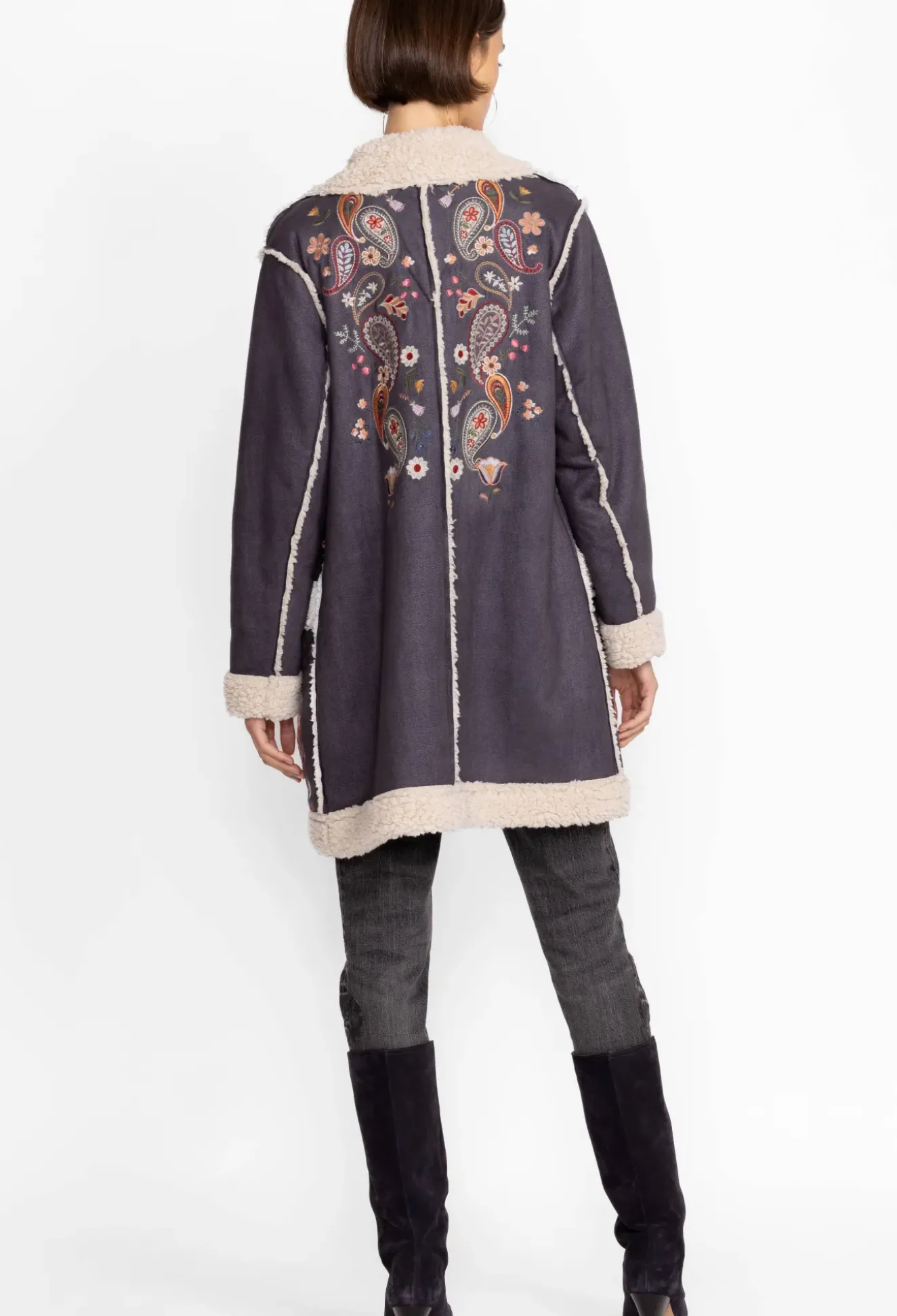 Lori Suede Sherpa Jacket