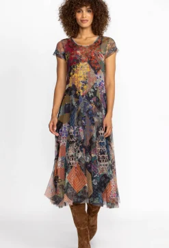 Mazzy Godet Short Slv Dress
