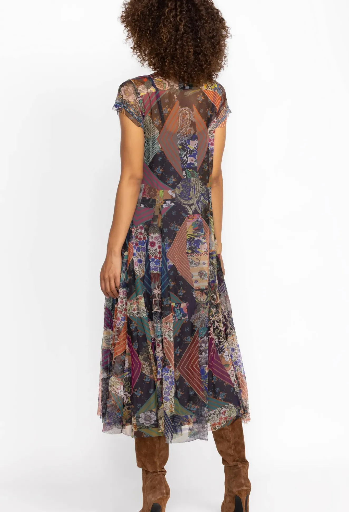 Mazzy Godet Short Slv Dress