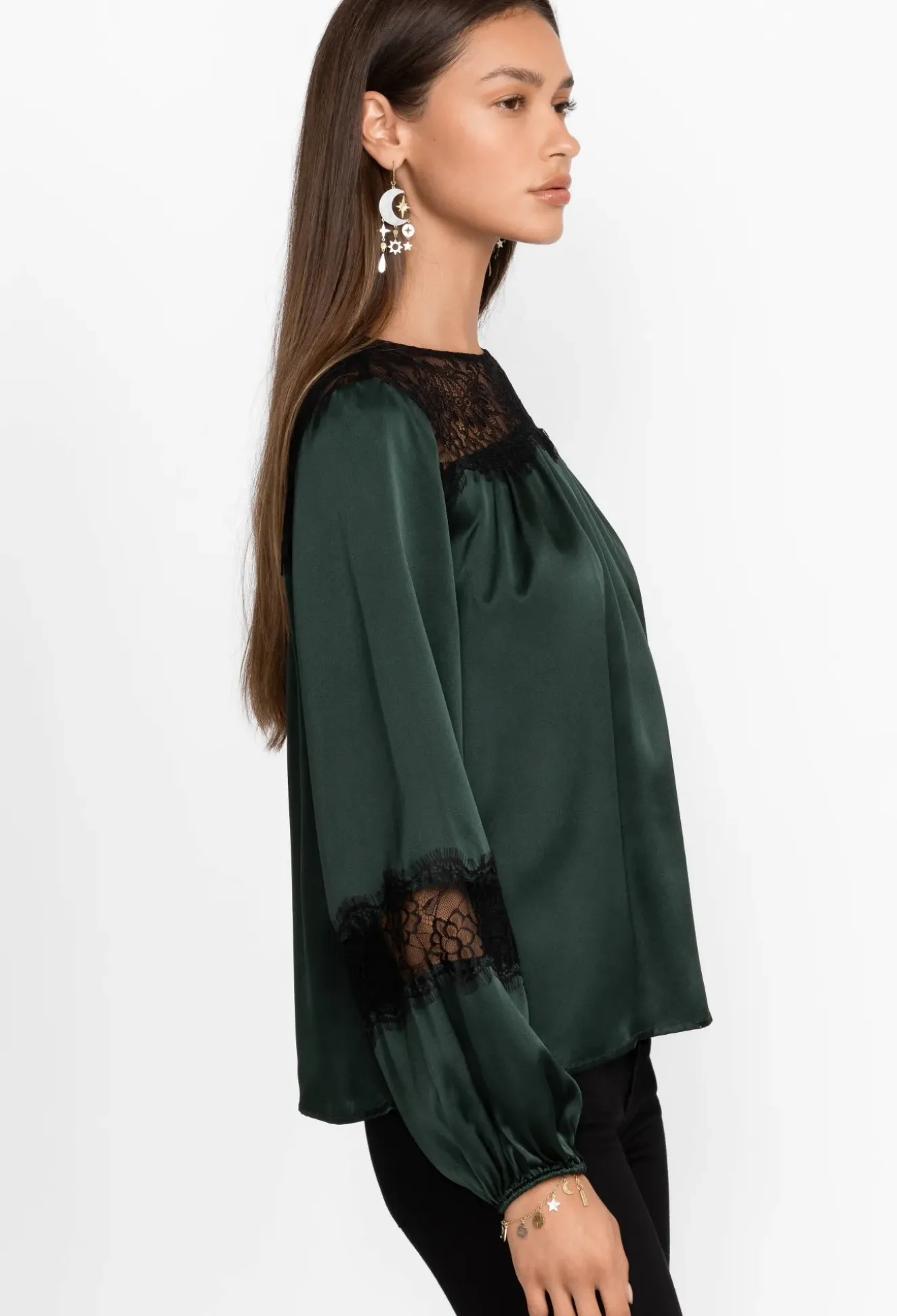 Midnight Silk Blouse