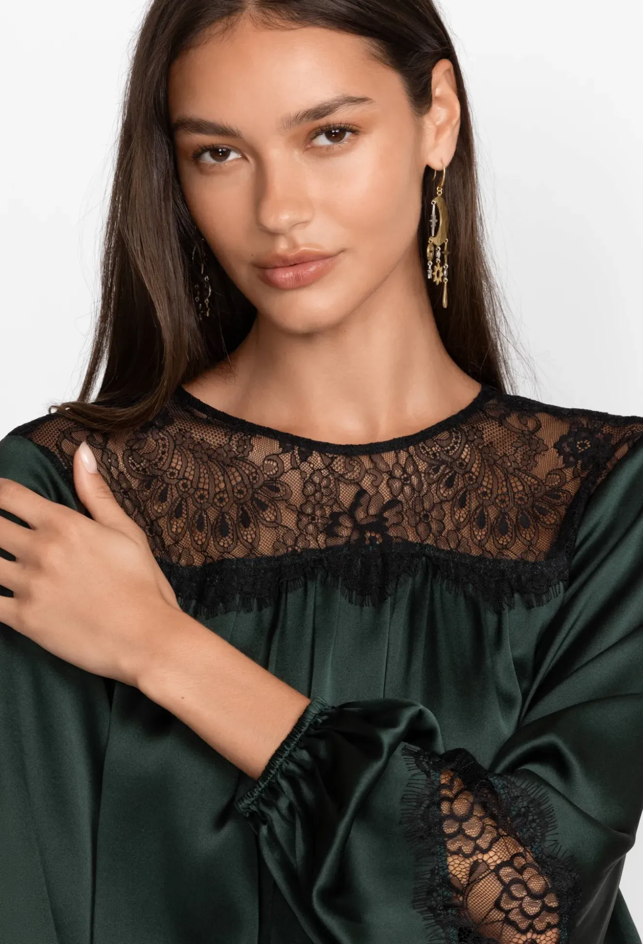 Midnight Silk Blouse