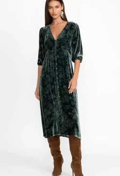 Natalia Silk Midi Dress