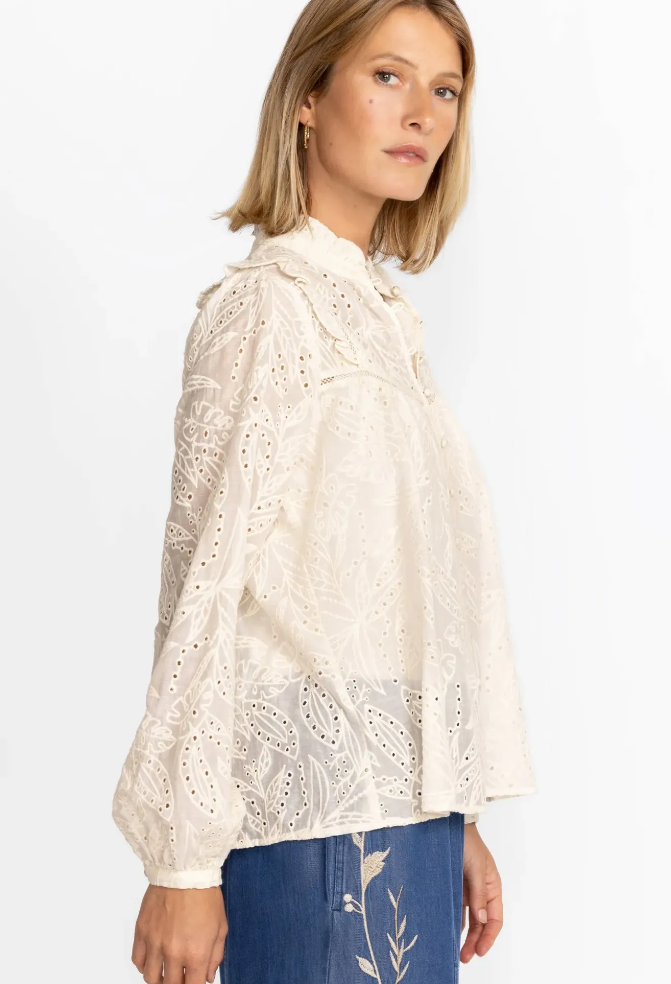 Palmas Ricas Eyelet Blouse