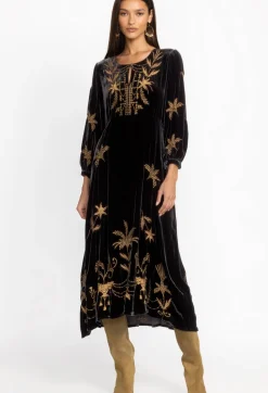 Palmira Velvet Effortless Midi Dress