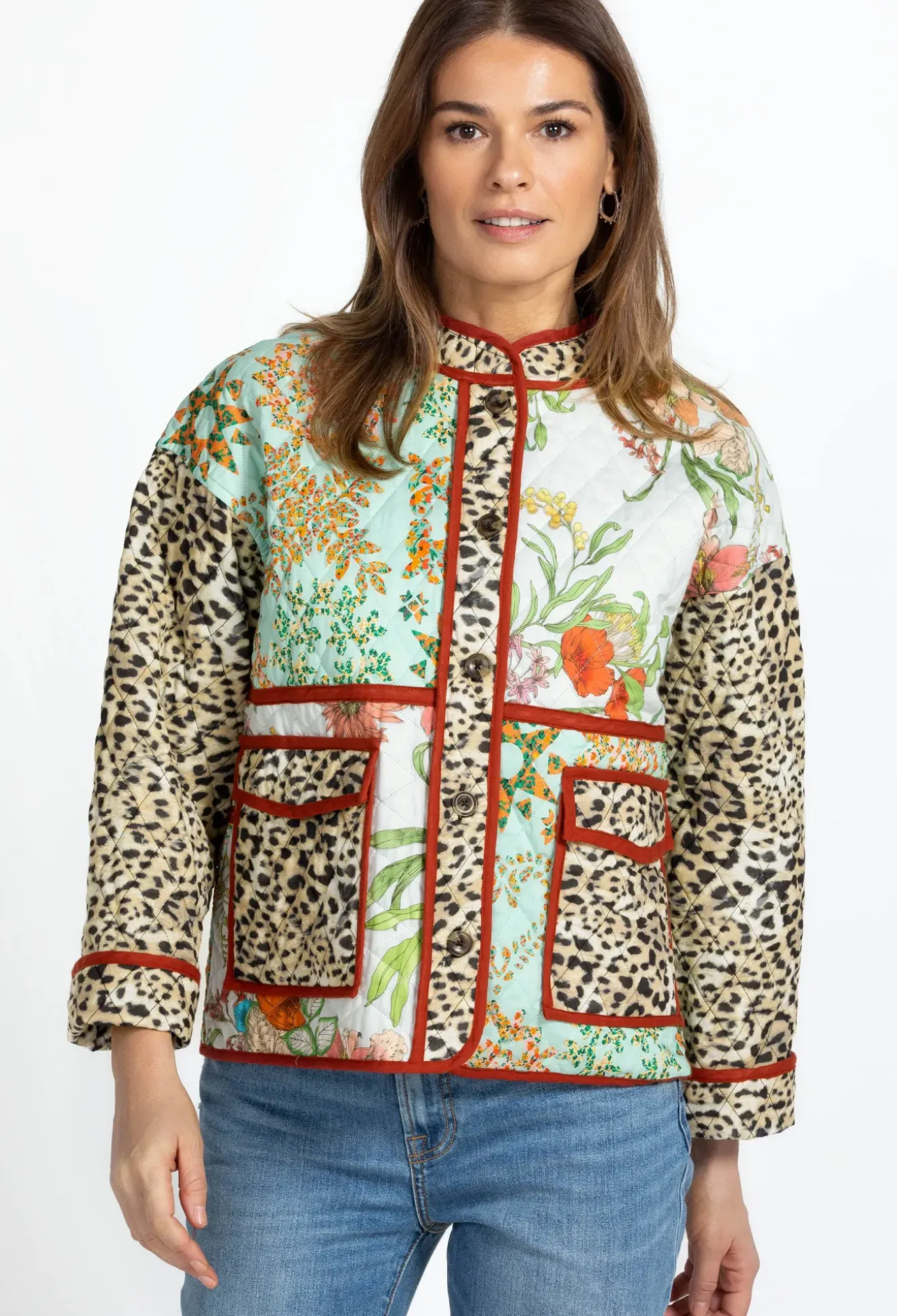 Quilted Patch Pocket Jacket