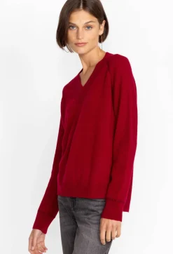 Sally Cashmere Whipstitch Sweater