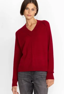 Sally Cashmere Whipstitch Sweater