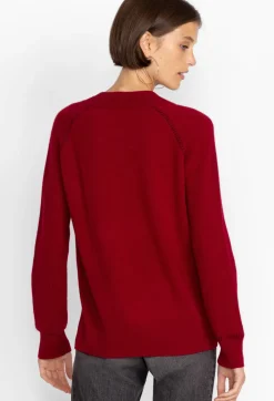 Sally Cashmere Whipstitch Sweater