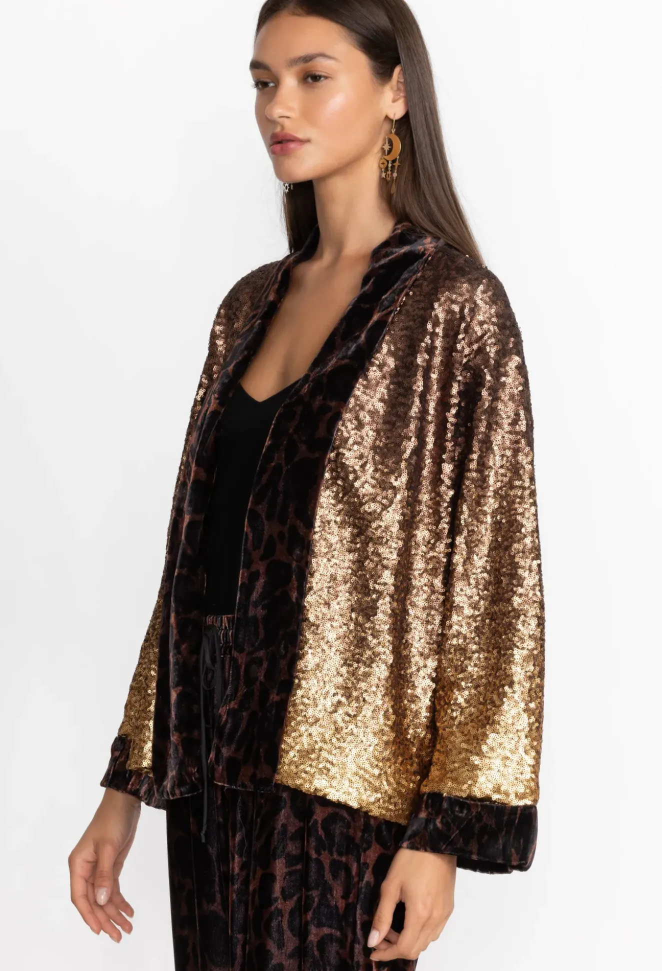 Sequin Plaza Kimono