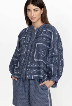 Shirred Yoke Blouse