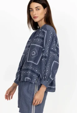 Shirred Yoke Blouse