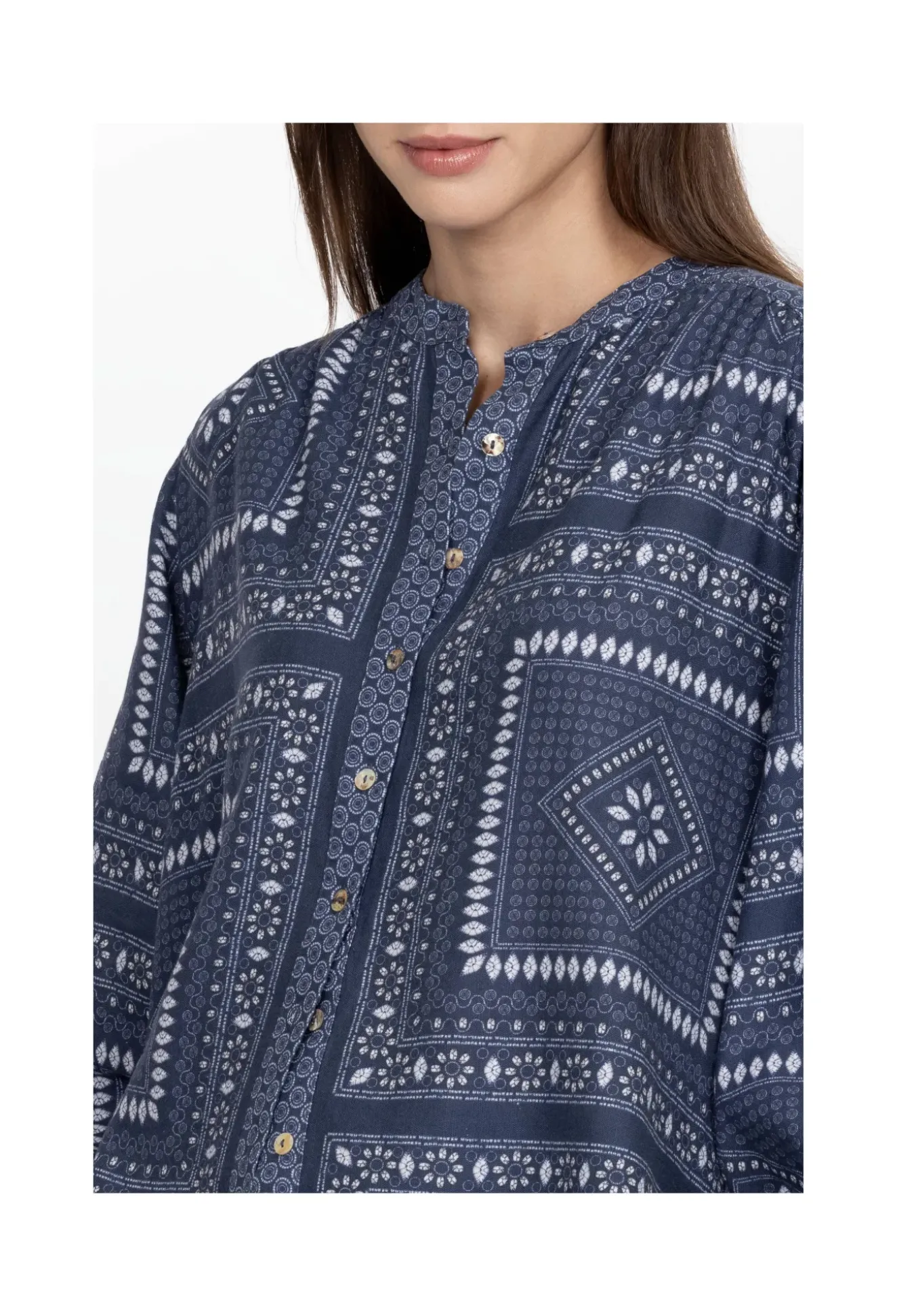 Shirred Yoke Blouse