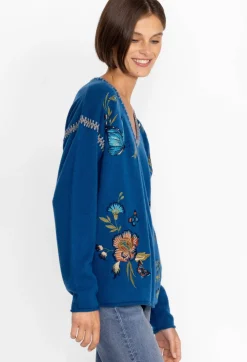 Sidona Cashmere Whipstitch Sweater