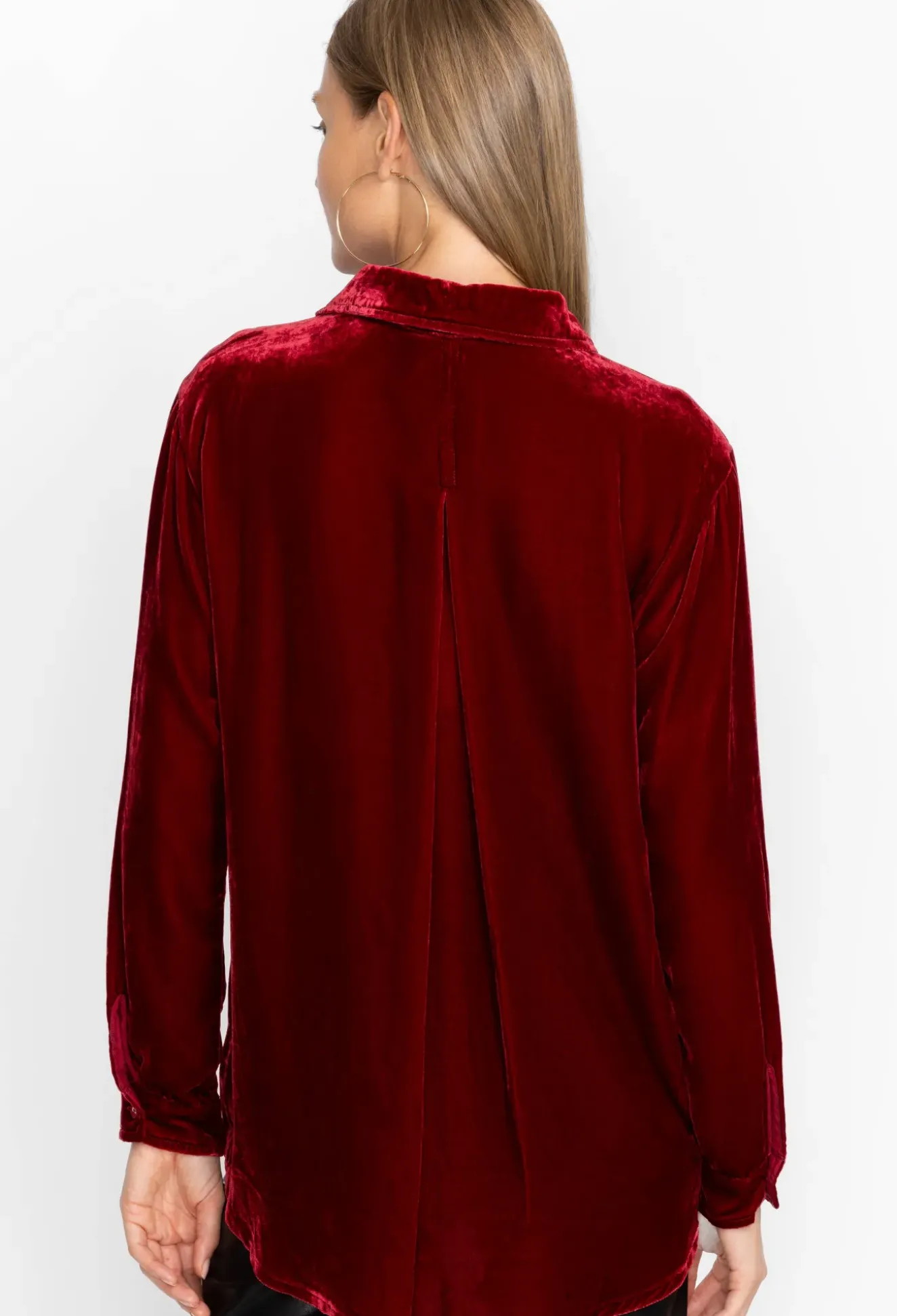 Sidonia Velvet Oversized Pleat Shirt