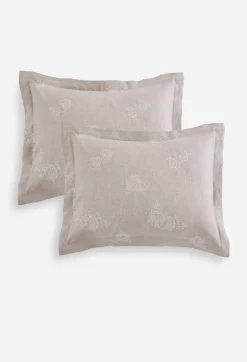 Skyler Eyelet Linen King Shams