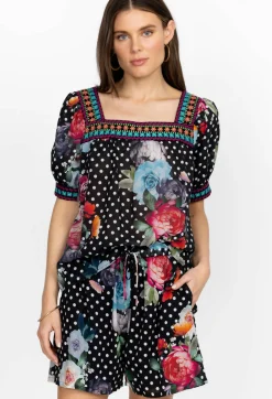 Square Neck Park Blouse