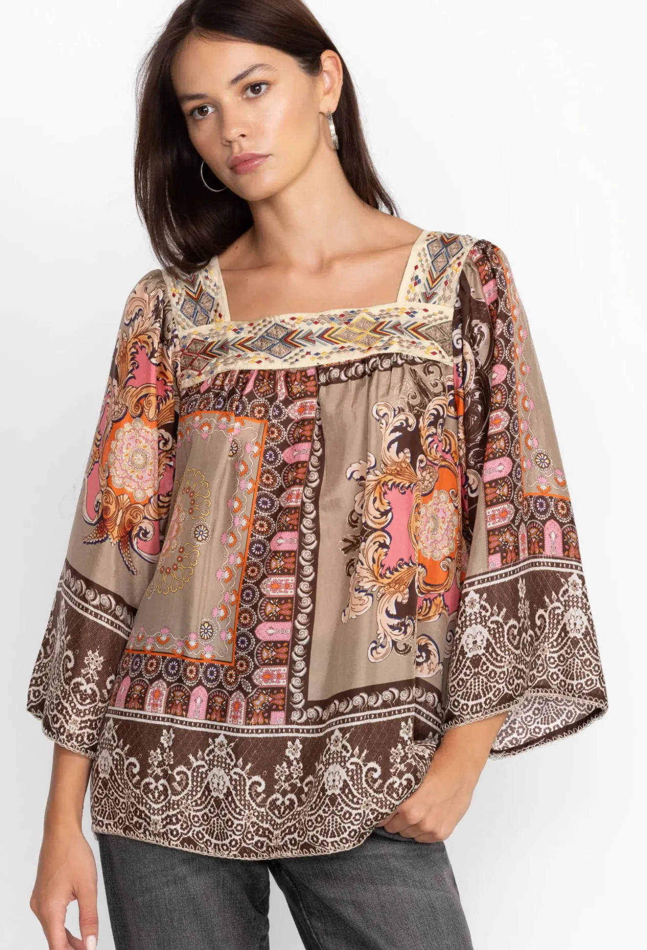 Square Neckline Blouse