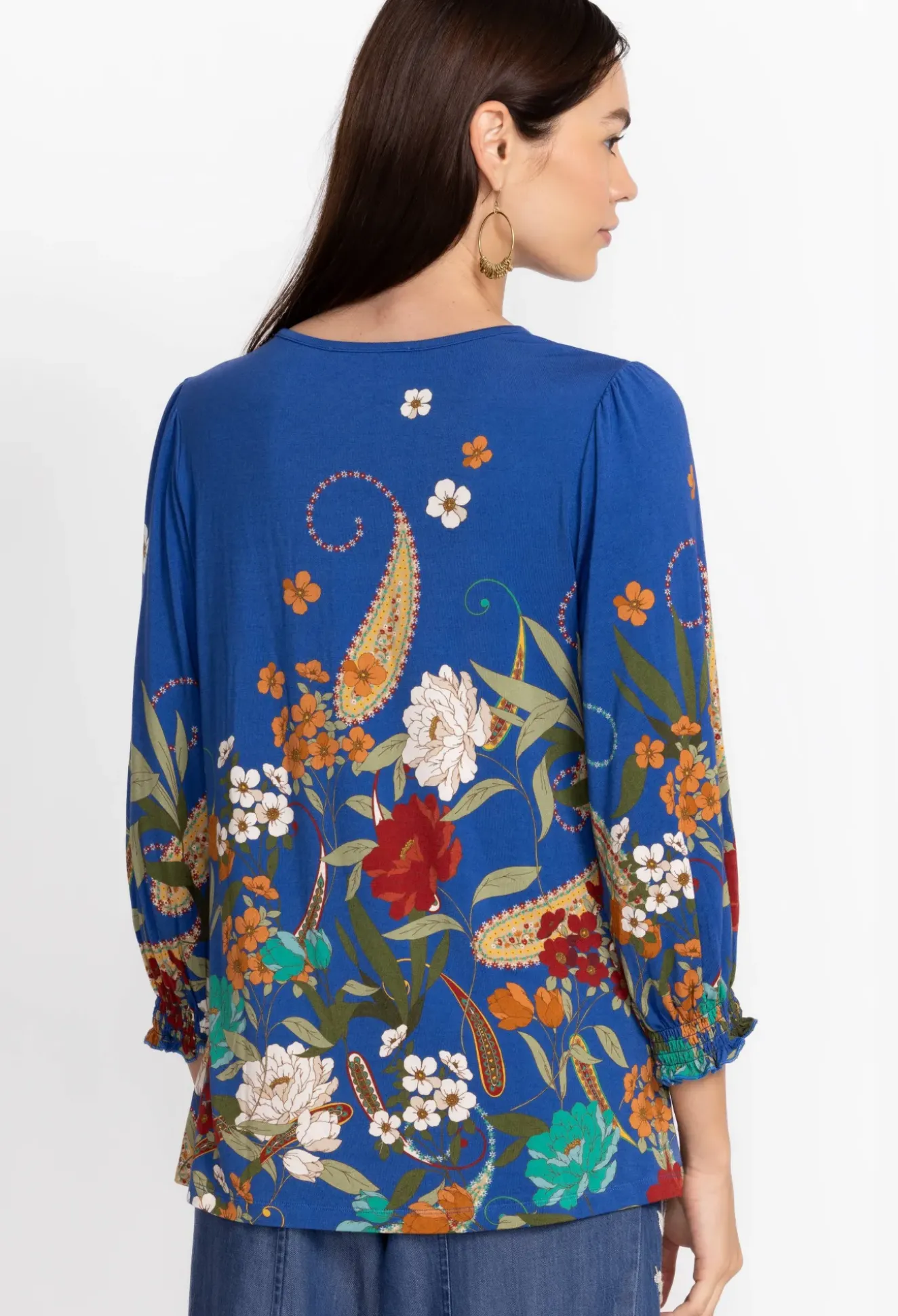 Tee Bee Smocked Sleeve Tee
