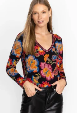 The Janie Favorite Long Sleeve V-Neck Tee