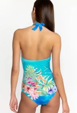 Tie Dye Twist Keyhole One Piece