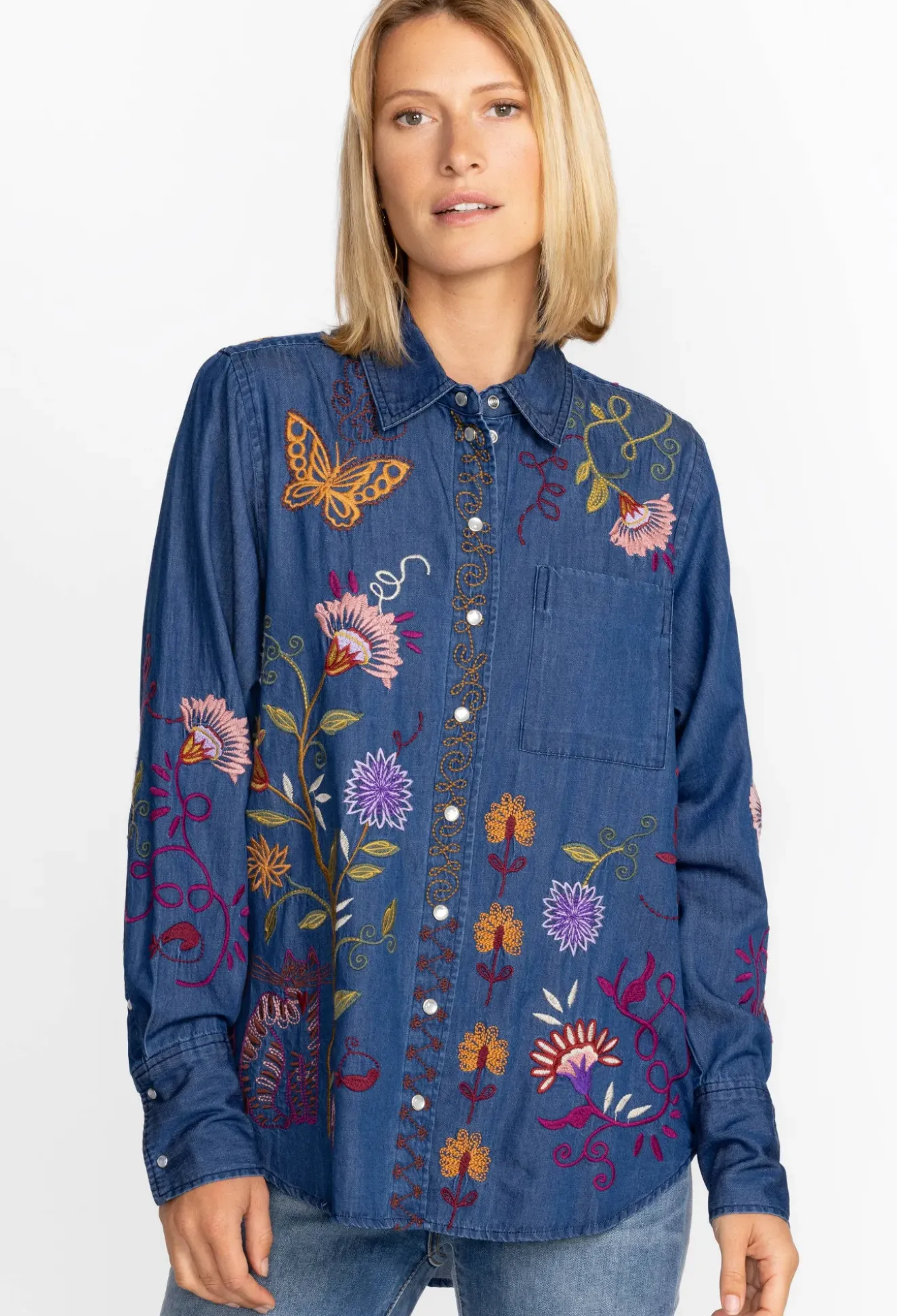 Toni Relaxed Denim Pocket Shirt