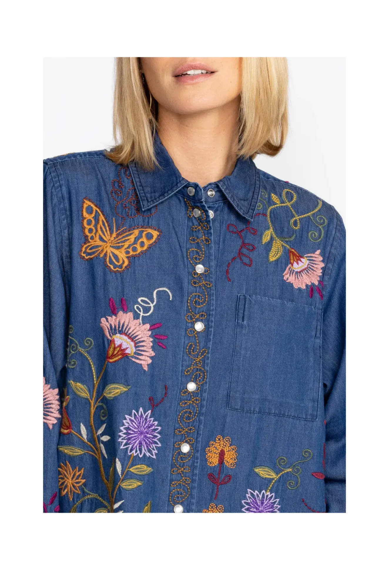Toni Relaxed Denim Pocket Shirt