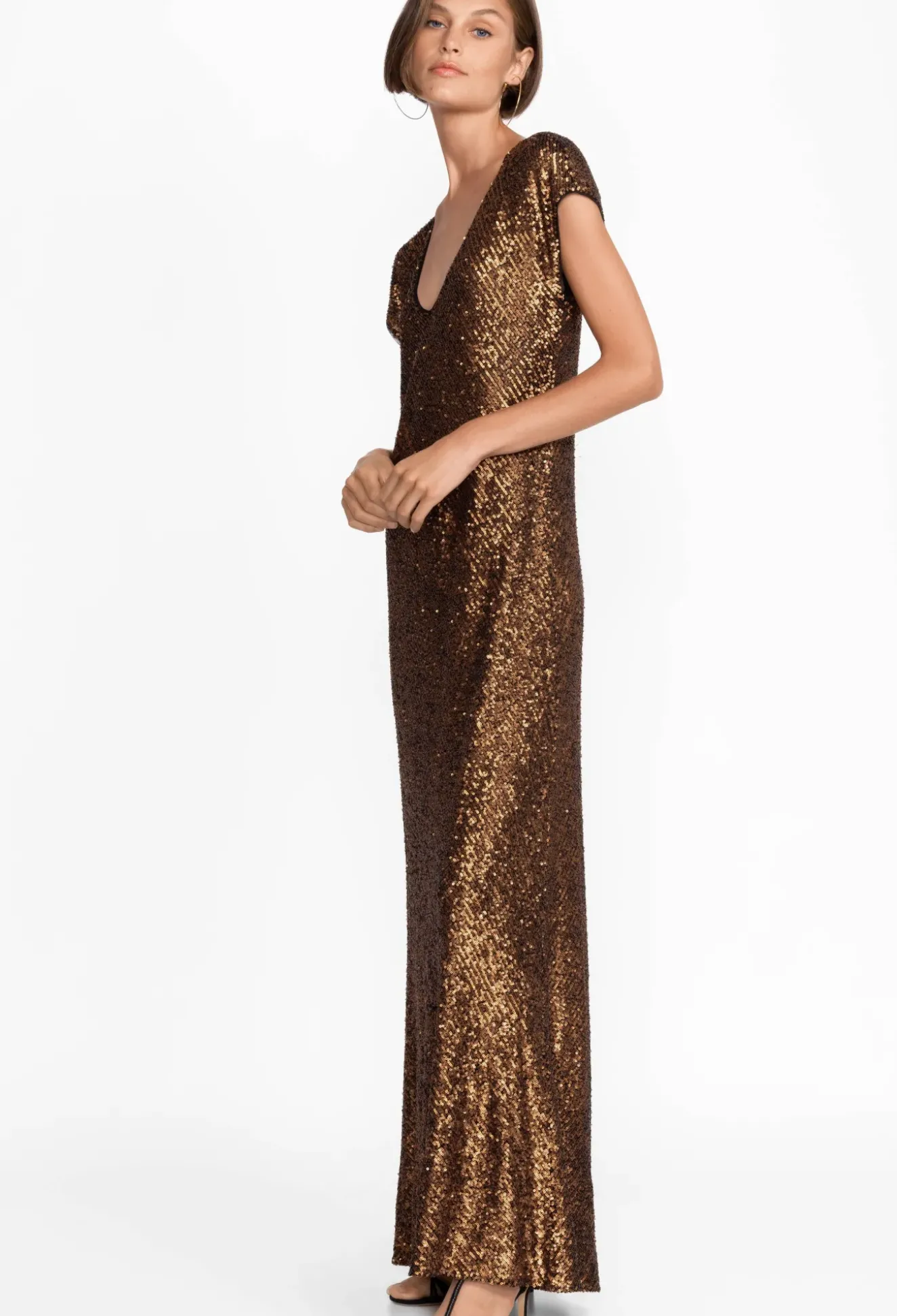 Toto Sequin Maxi Dress
