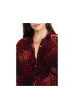 Velvet Oversized Shirt