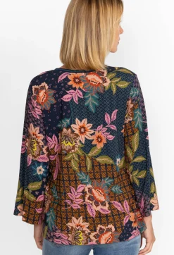 V-Neck Kimono Sleeve Tee