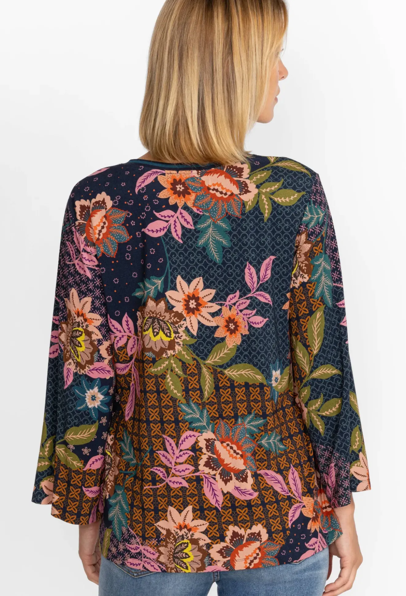V-Neck Kimono Sleeve Tee