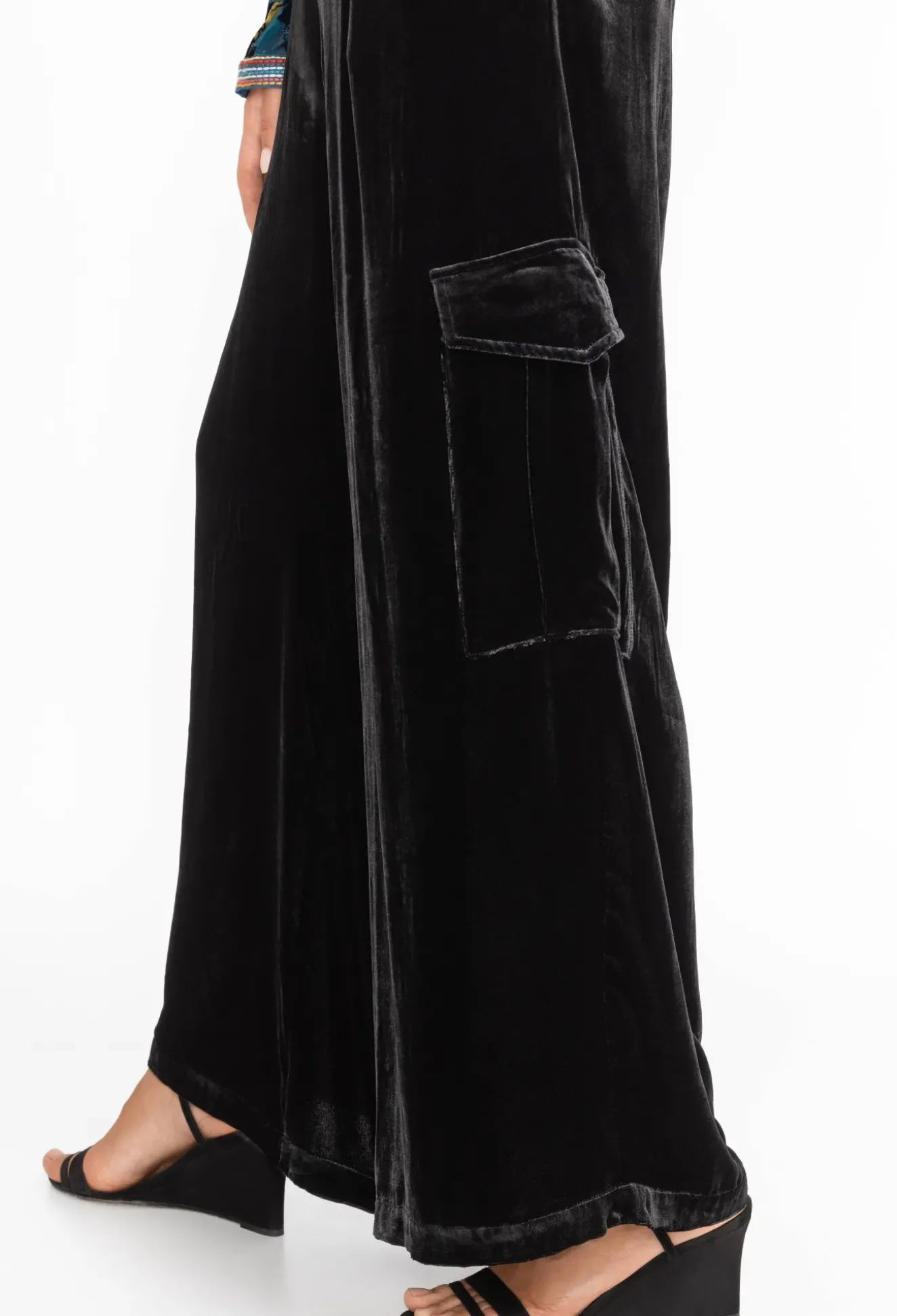Zatima Silk Cargo Pant