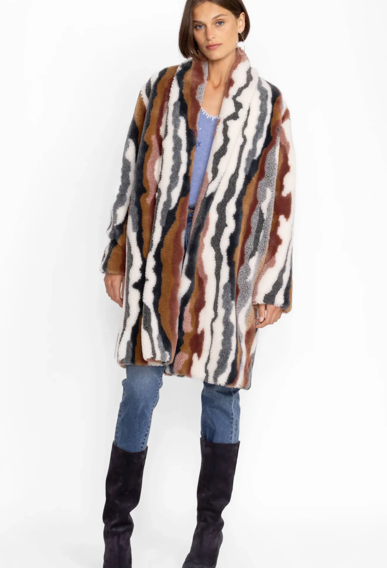 Ziggy Faux Fur Coat