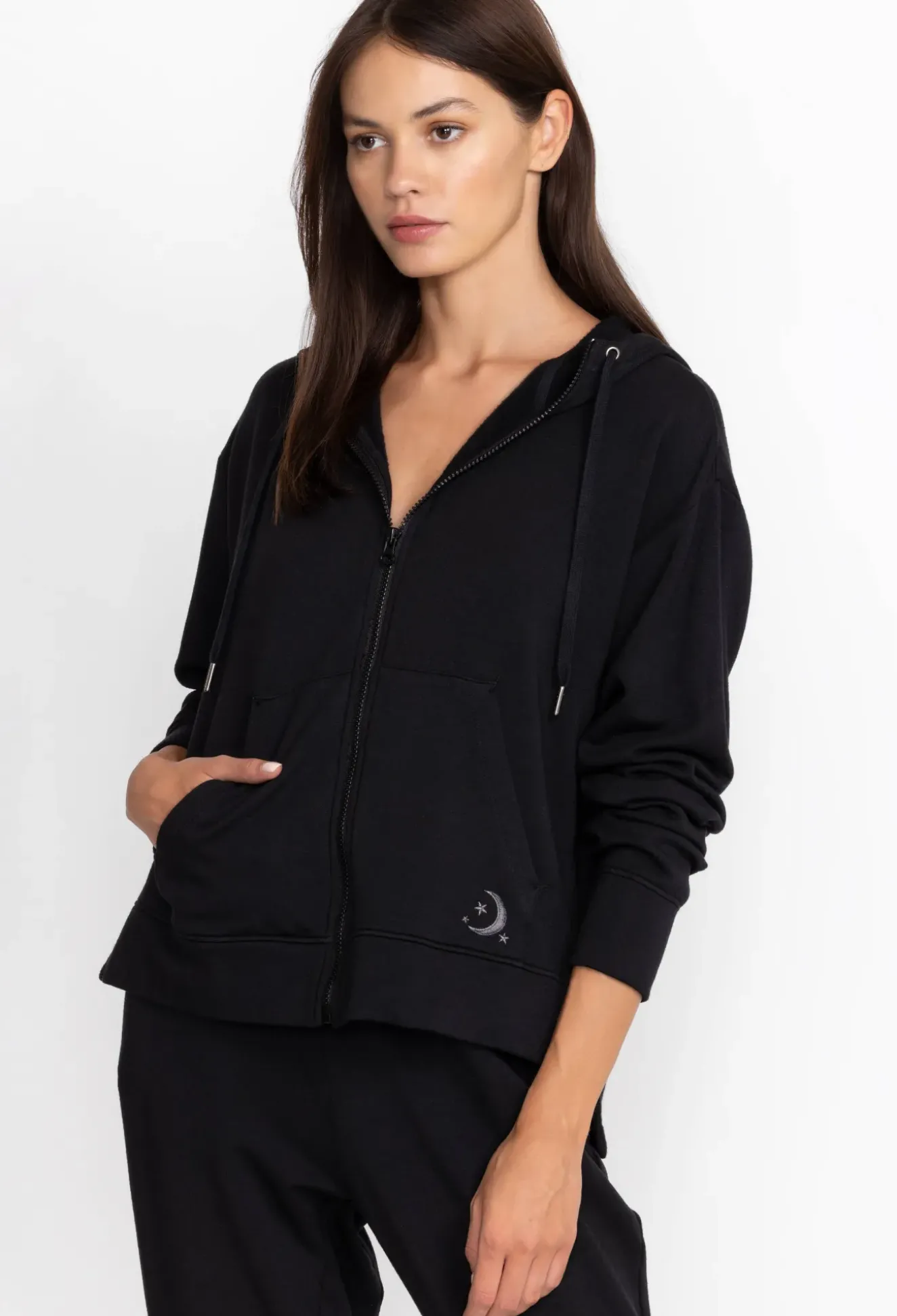 Zip Hoodie W/ Side Slits