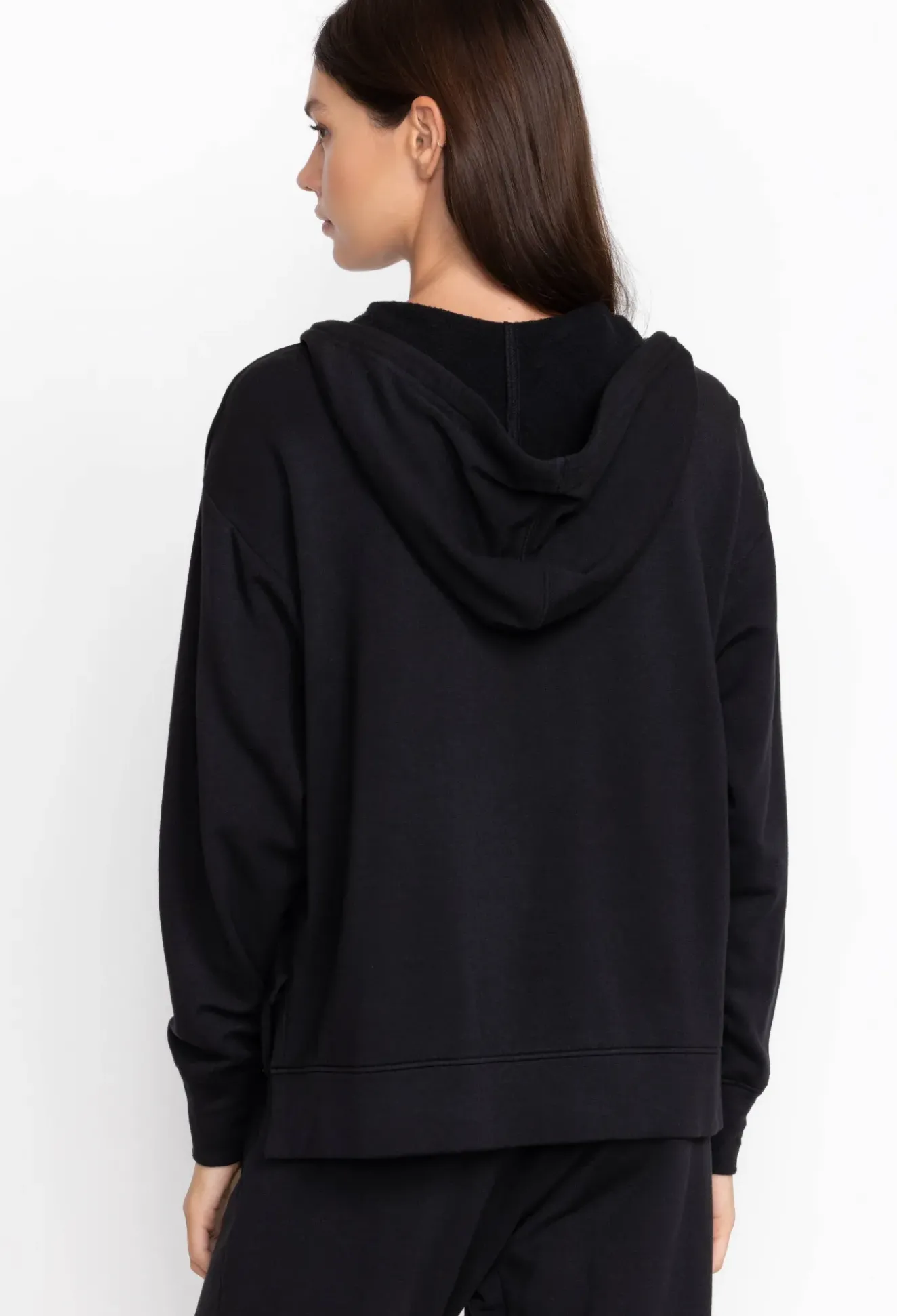 Zip Hoodie W/ Side Slits