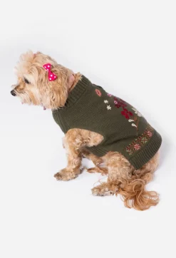 Zuzu Embroidered Dog Sweater