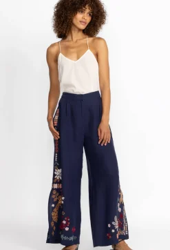 Zuzu High Slit Linen Pant