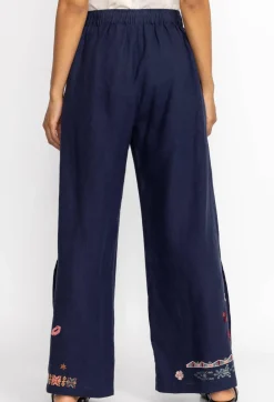 Zuzu High Slit Linen Pant